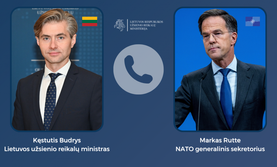 Budrys spoke by phone with the NATO Secretary General